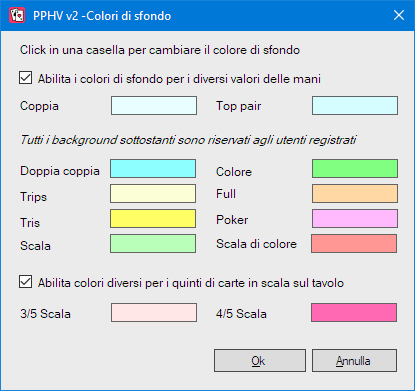 Selezione dei colori